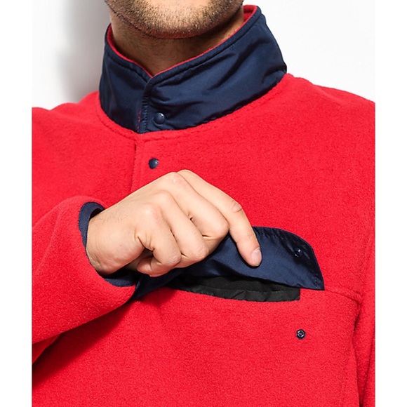 Herschel Supply Co. | Red Guide Snap Tech Pullover - Picture 3 of 8